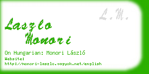laszlo monori business card